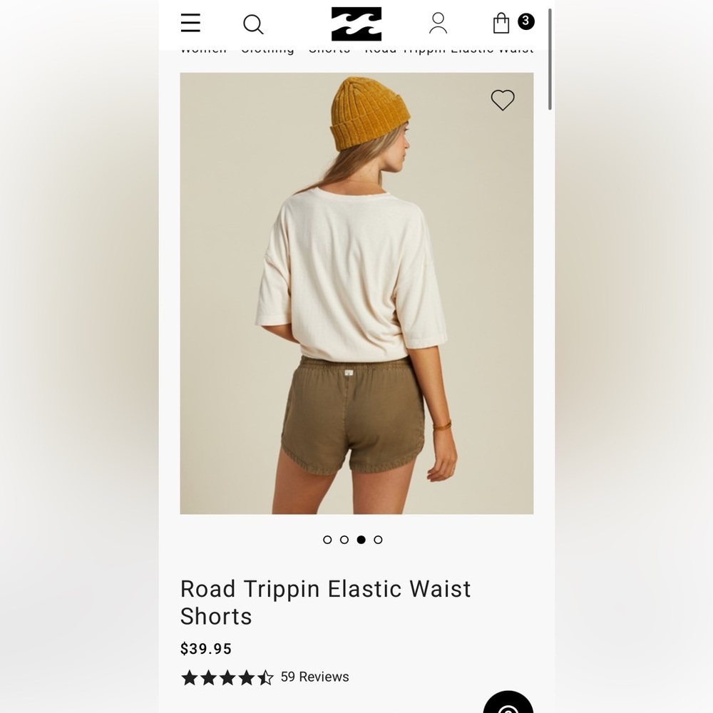 Billabong Road Trippin shorts